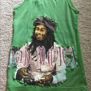 COPY - Bob Marley green tank top size L fits like M